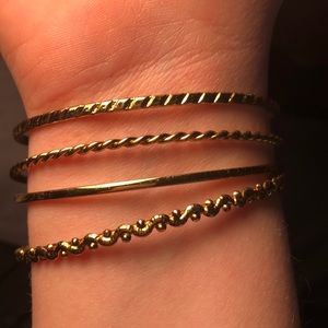 Gold bracelets